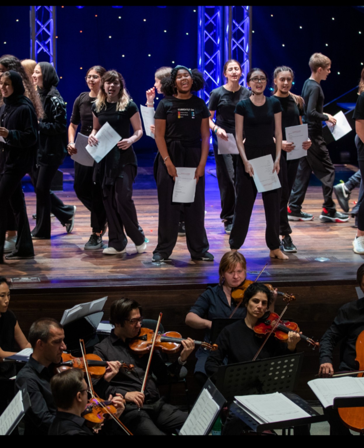 Kelsie performing in ensemble
