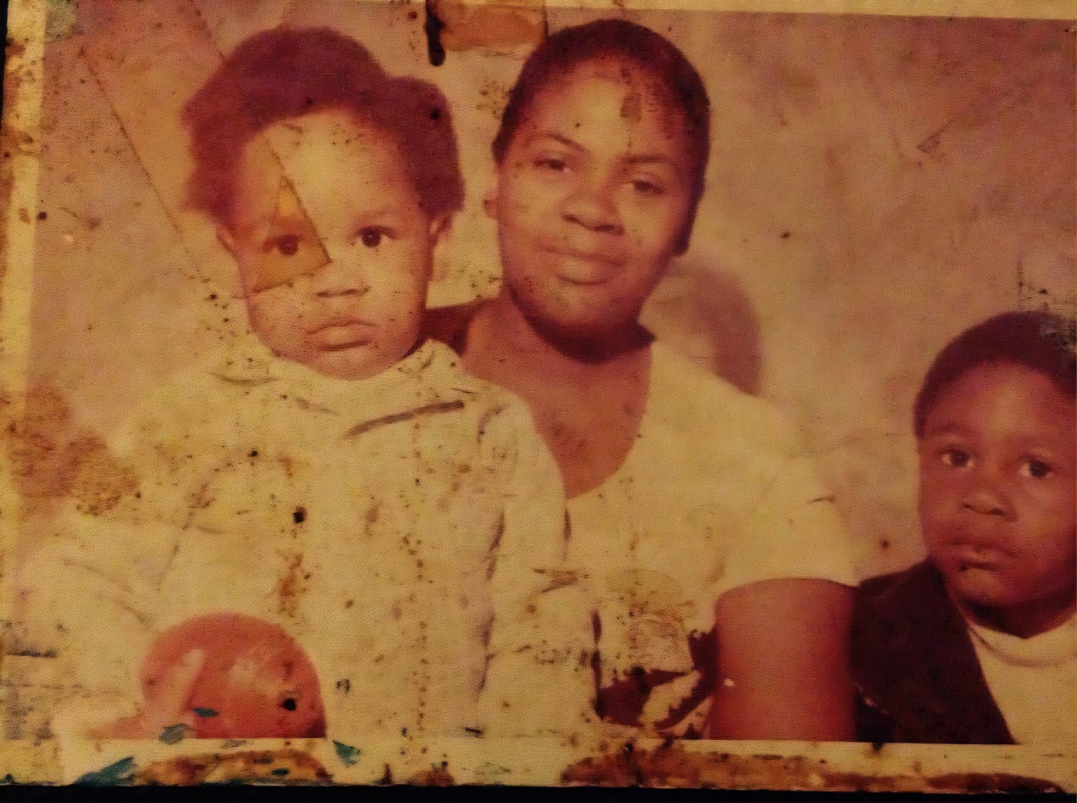 Young family photograph with Teenie