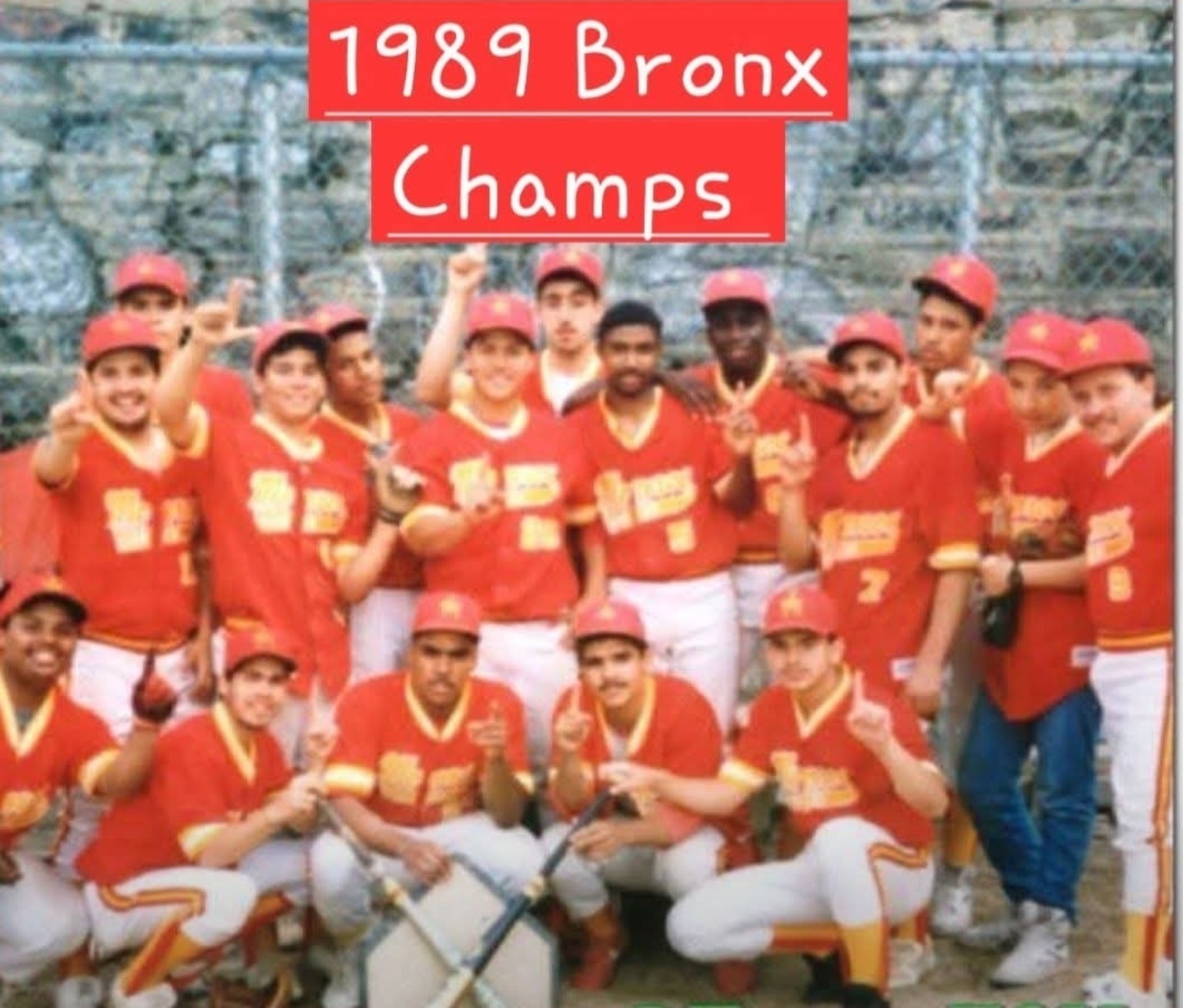 1989 Bronx championship baseball team